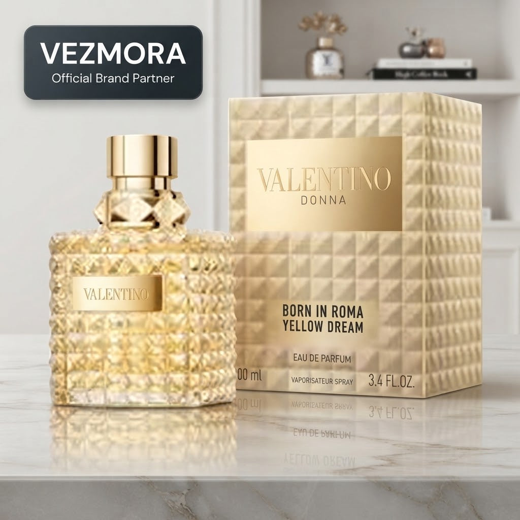 VEZMORA Valentino Donna Born In Roma The Gold Eau De Parfum Spray 3.4 Fl Ounce
