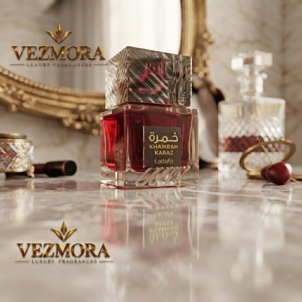 VEZmora Lattafa Khamrah Karaz Eau de Parfum - Luxury Fragrance Spray (100 ml / 3.4 Fl Oz)