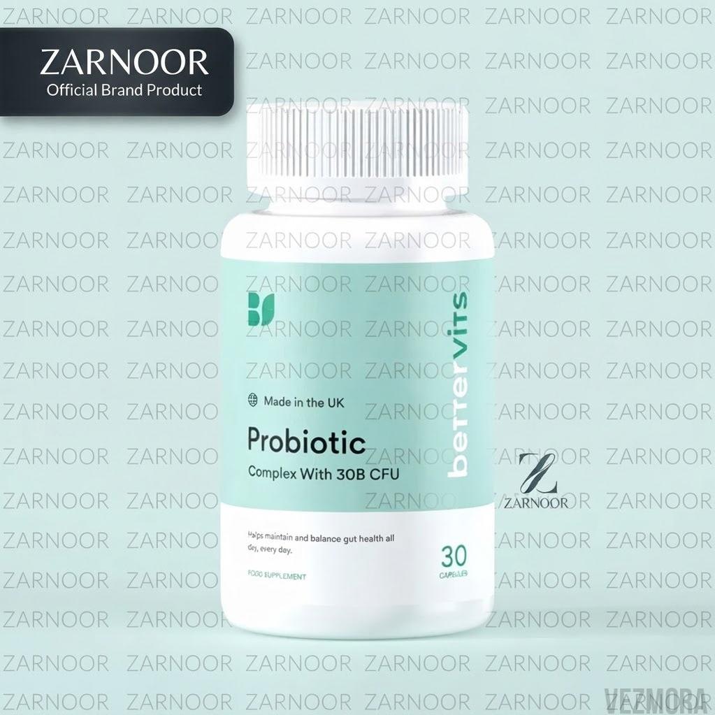 Bettervits Probiotic Complex With 30B CFU Food Supplement - 30 Capsules Vezmora - Vezmora