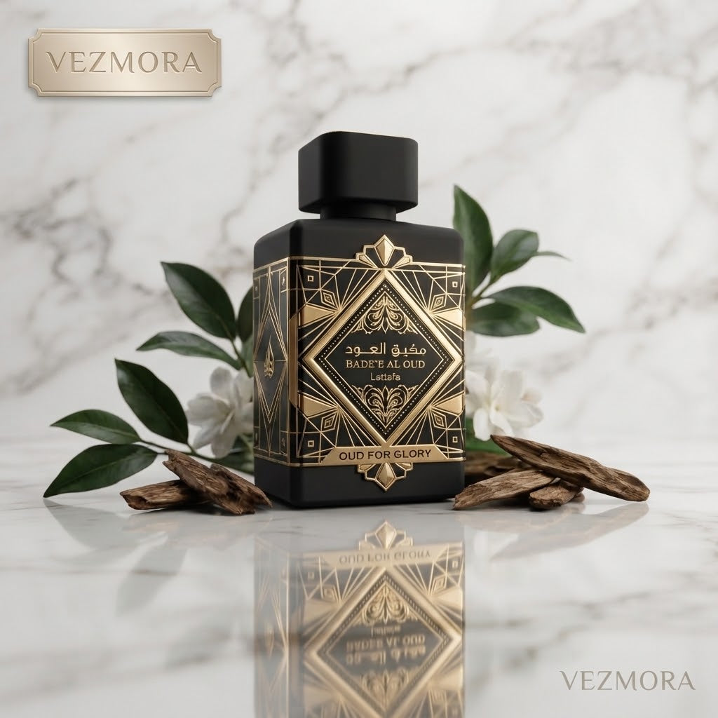 VEZmora Lattafa Bade'e Al Oud Oud For Glory Eau de Parfum - Luxury Fragrance Spray (100 ml / 3.4 Fl Oz)