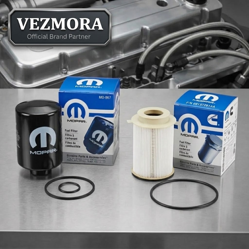 VEZmora Genuine Mopar Cummins Dual Fuel Filter Set - 68157291AA & 68197867AB