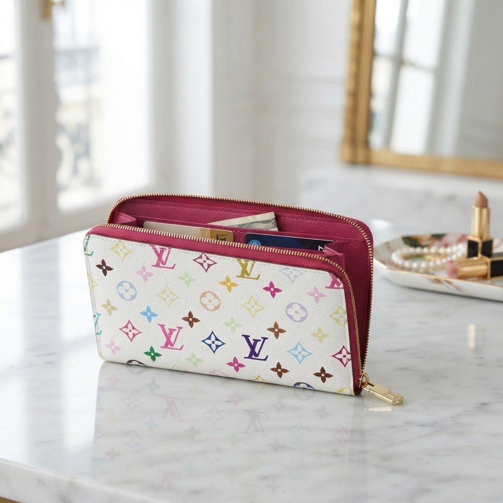 Vezmora Louis Vuitton Multicolore Monogram Canvas Zippy Wallet - Vezmora