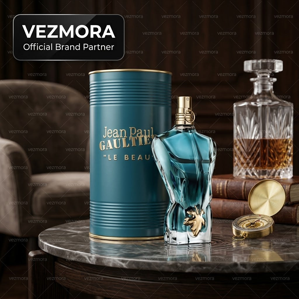 VEZmora Jean Paul Gaultier Le Beau Eau De Toilette Spray for Men (4.2 fl. oz. / 125 ml)