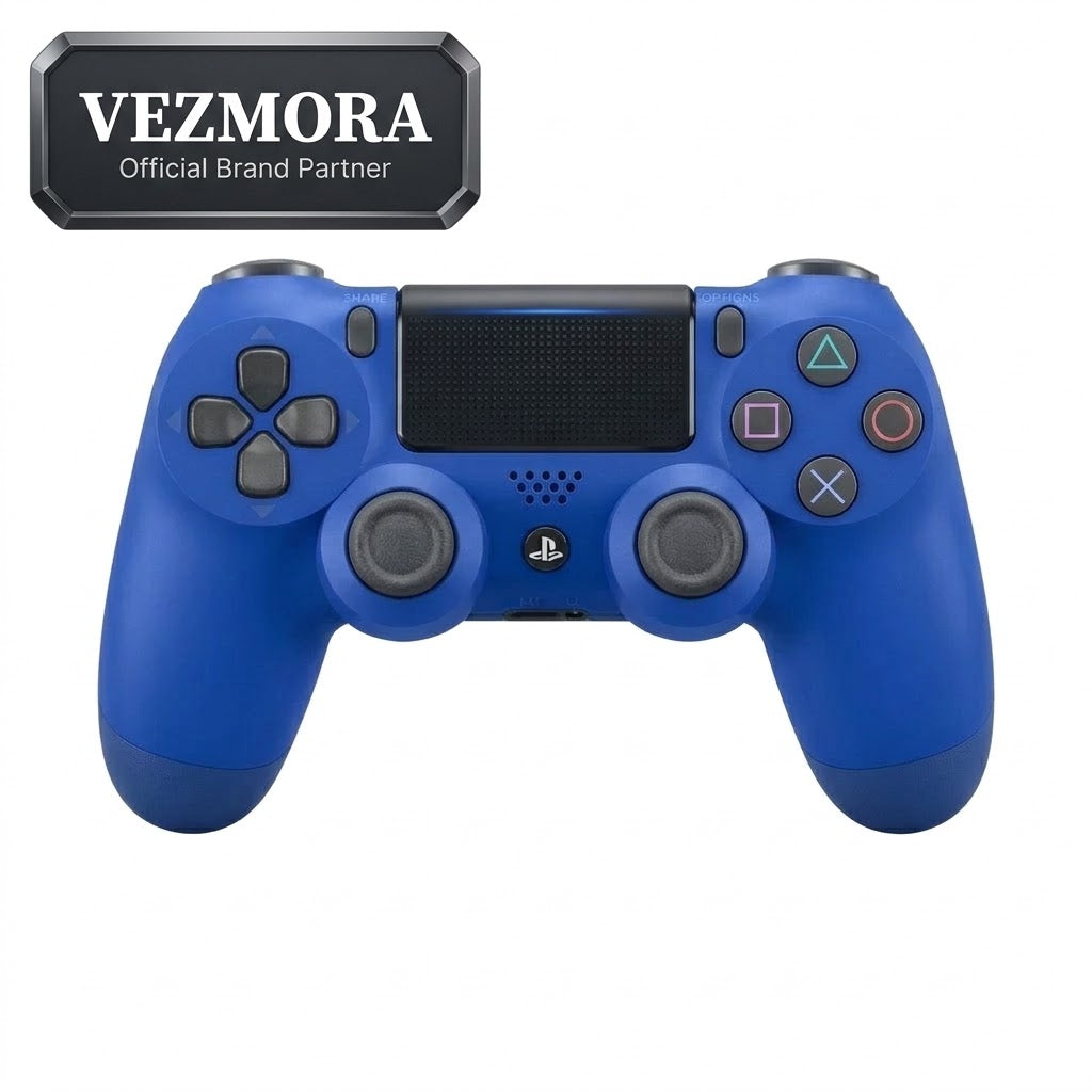Vezmora Sony DualShock 4 Wireless Controller for PlayStation 4 - Wave Blue Edition