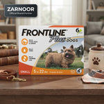 Frontline Plus Flea and Tick Treatment for Small Dogs (5 to 22 lbs), 6 Doses