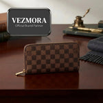 Vezmora Louis Vuitton Damier Ebene Canvas Zippy Wallet