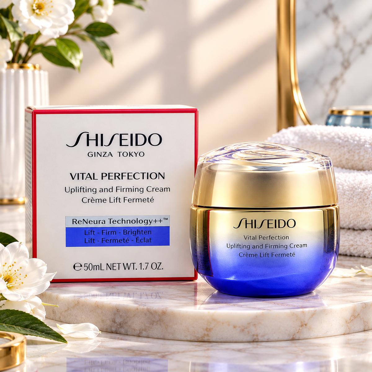 Vezmora Shiseido Vital Perfection Uplifting and Firming Cream (50ml / 1.7 Oz.) - Vezmora