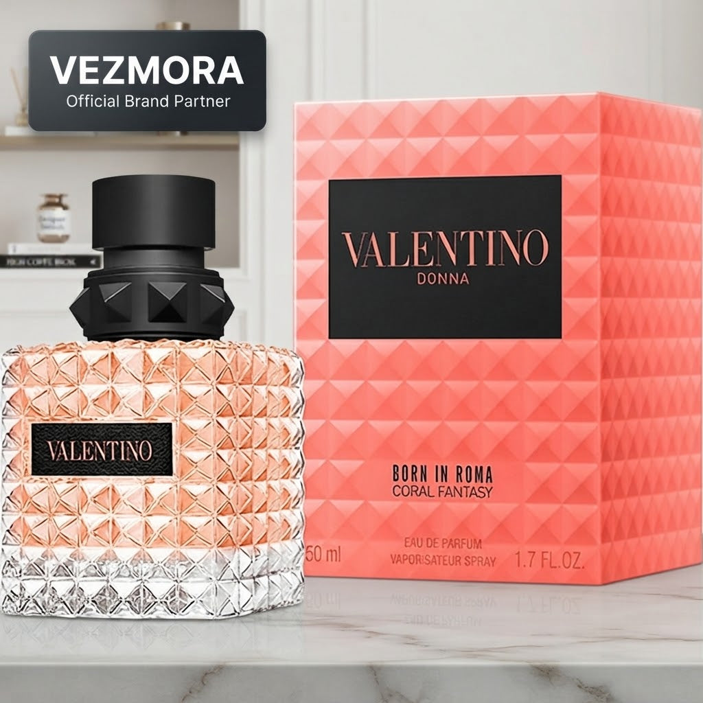 VEZMORA Valentino Donna Born In Roma Coral Fantasy EDP 3.4oz Perfume for Women 100ml