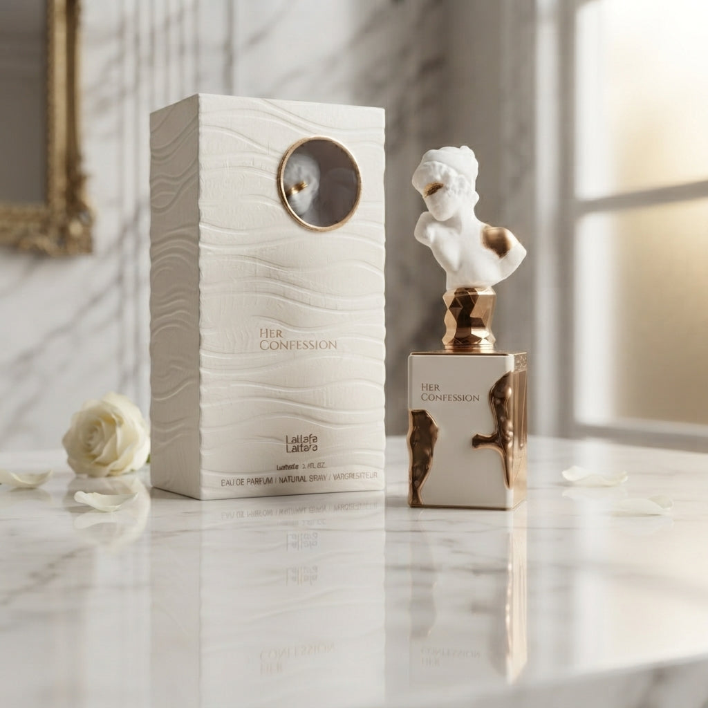 Lattafa Her Confession Eau de Parfum - Luxury Fragrance Spray (100 ml / 3.4 Fl Oz) - Vezmora