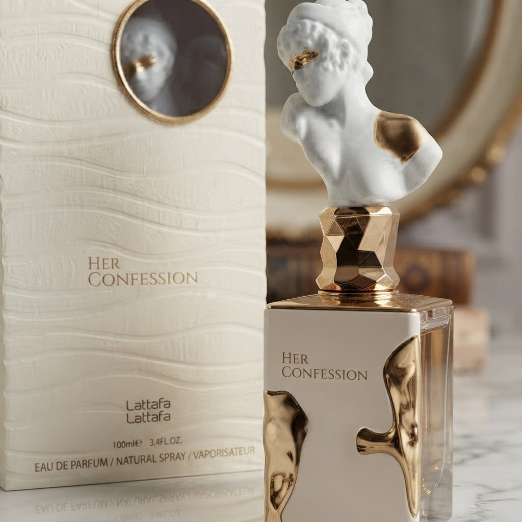 Lattafa Her Confession Eau de Parfum - Luxury Fragrance Spray (100 ml / 3.4 Fl Oz) - Vezmora