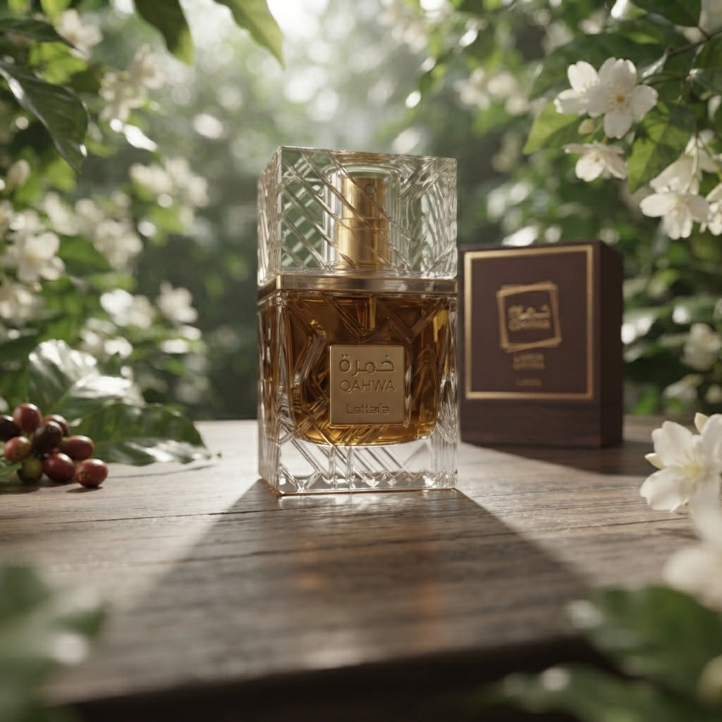 Lattafa Khamrah Qahwa Eau de Parfum - Luxury Fragrance Spray (100 ml / 3.4 Fl Oz) - Vezmora