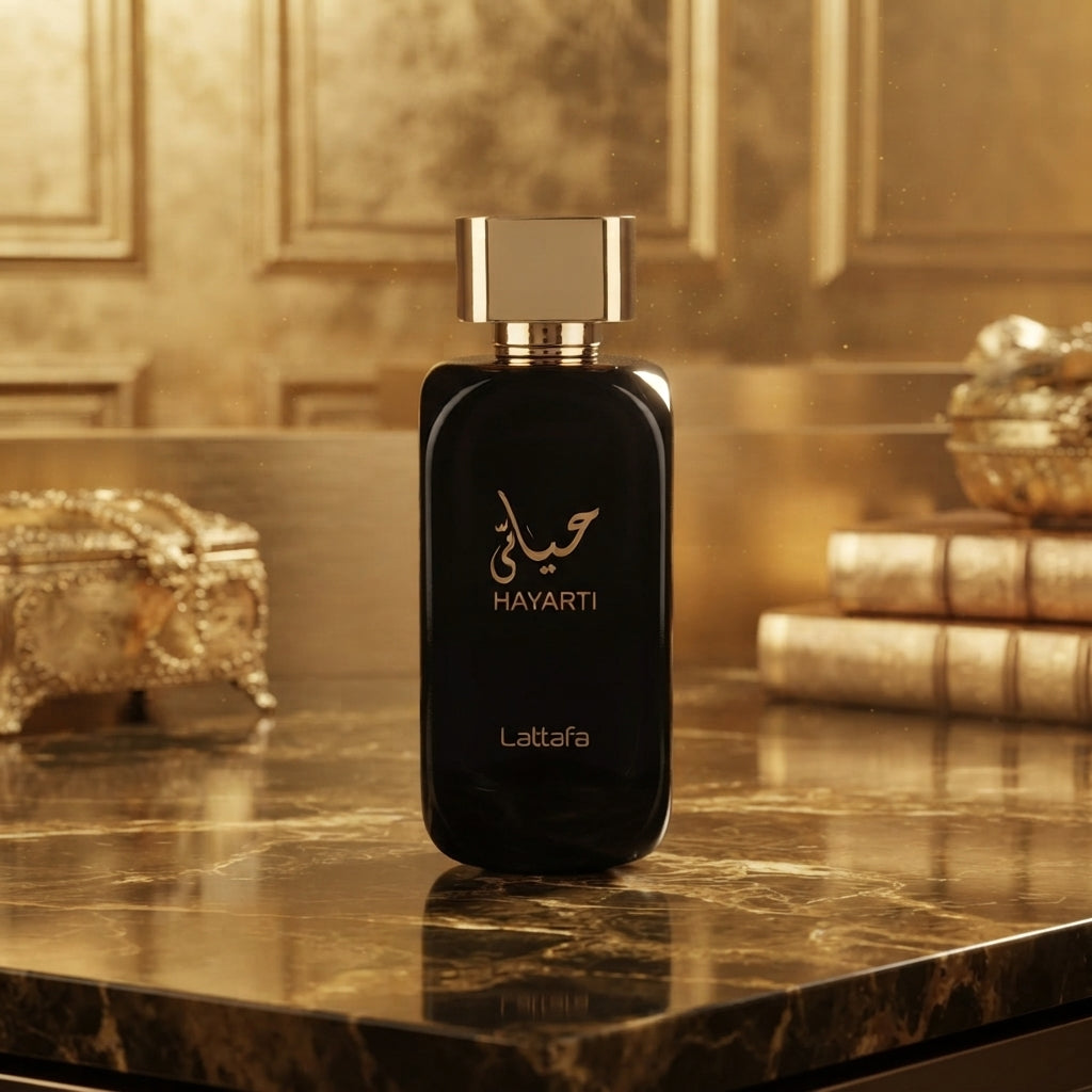 Lattafa Hayaati Hasarti Eau de Parfum - Luxury Fragrance Spray (100 ml / 3.4 Fl Oz) - Vezmora