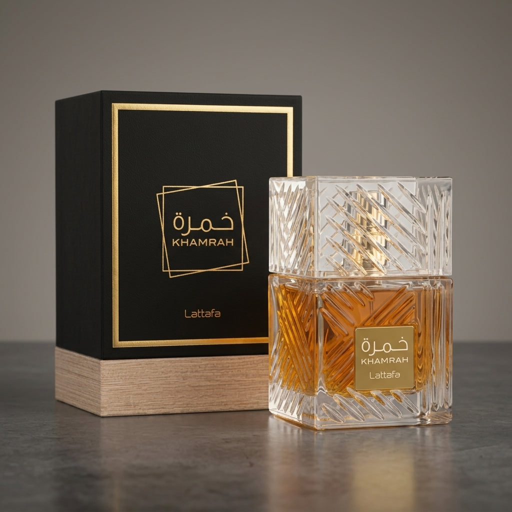 Lattafa Khamrah Eau de Parfum - Luxury Fragrance Spray (100 ml / 3.4 Fl Oz) - Vezmora