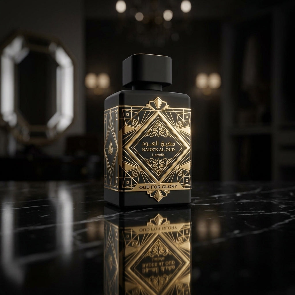 Lattafa Bade'e Al Oud Oud For Glory Eau de Parfum - Luxury Fragrance Spray (100 ml / 3.4 Fl Oz) - Vezmora