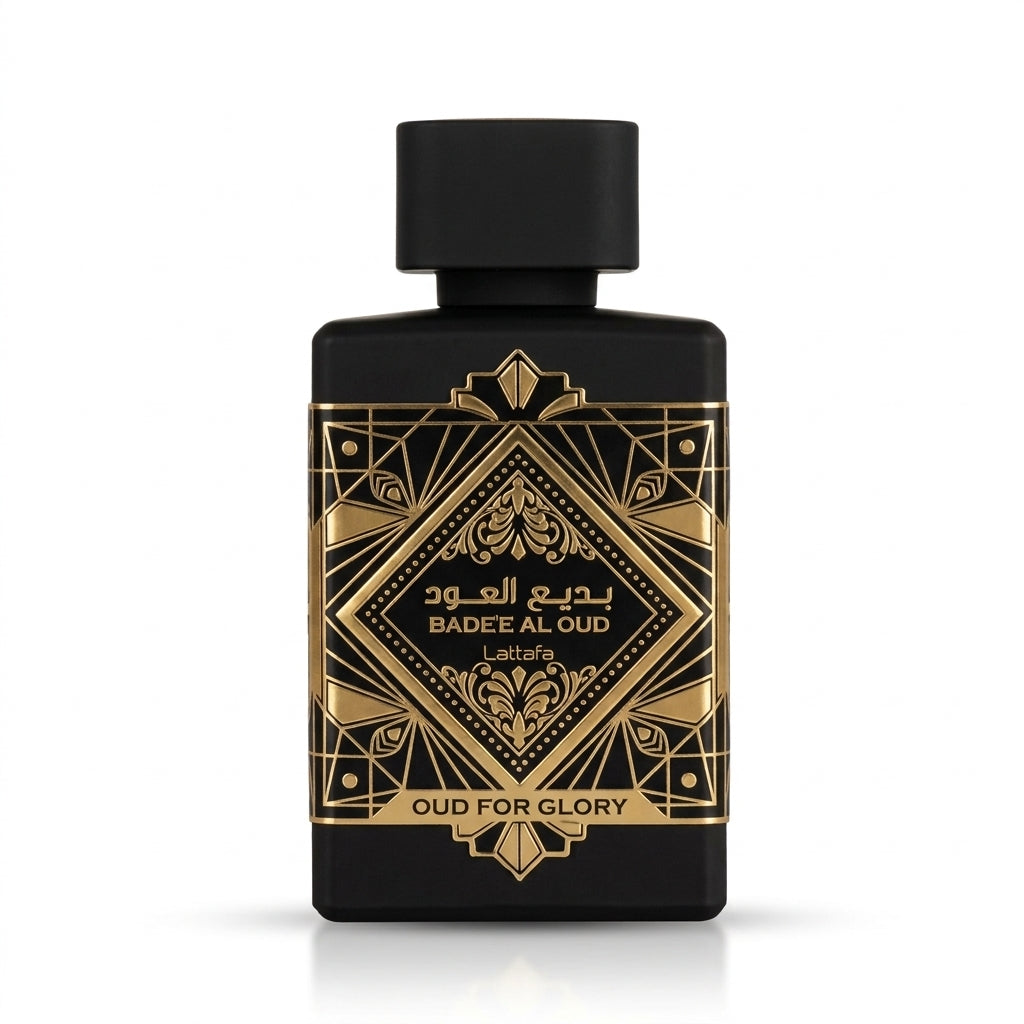 Lattafa Bade'e Al Oud Oud For Glory Eau de Parfum - Luxury Fragrance Spray (100 ml / 3.4 Fl Oz) - Vezmora