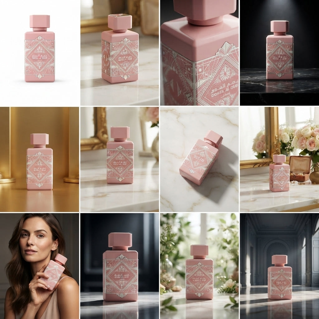 Lattafa Bade'e Al Oud Noble Blush Eau de Parfum - Luxury Fragrance Spray (100 ml / 3.4 Fl Oz) - Vezmora