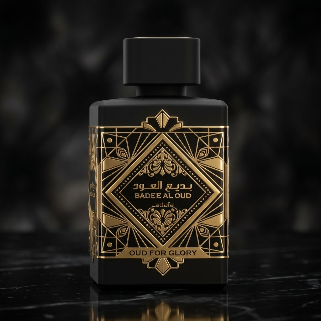 Lattafa Bade'e Al Oud Oud For Glory Eau de Parfum - Luxury Fragrance Spray (100 ml / 3.4 Fl Oz) - Vezmora