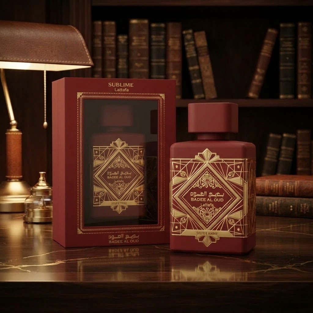 Lattafa Bade'e Al Oud Sublime Eau de Parfum - Luxury Fragrance Spray (100 ml / 3.4 Fl Oz) - Vezmora