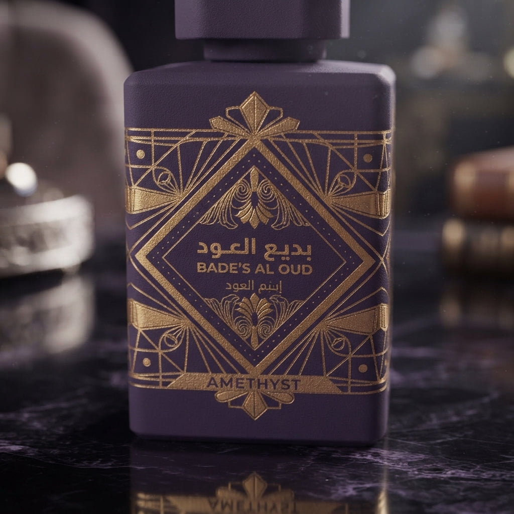Lattafa Bade'e Al Oud Amethyst Eau de Parfum - Luxury Fragrance Spray (100 ml / 3.4 Fl Oz) - Vezmora