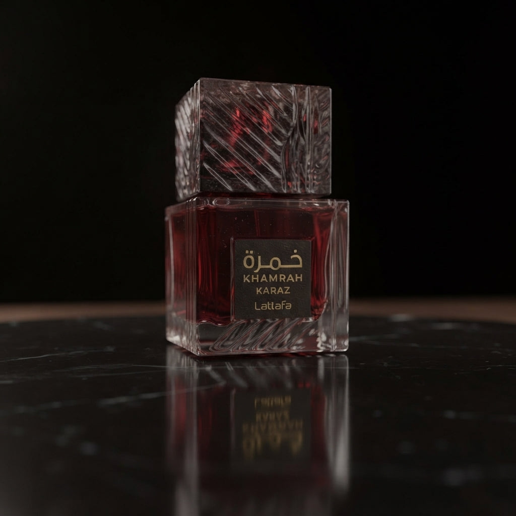 Lattafa Khamrah Karaz Eau de Parfum - Luxury Fragrance Spray (100 ml / 3.4 Fl Oz) - Vezmora