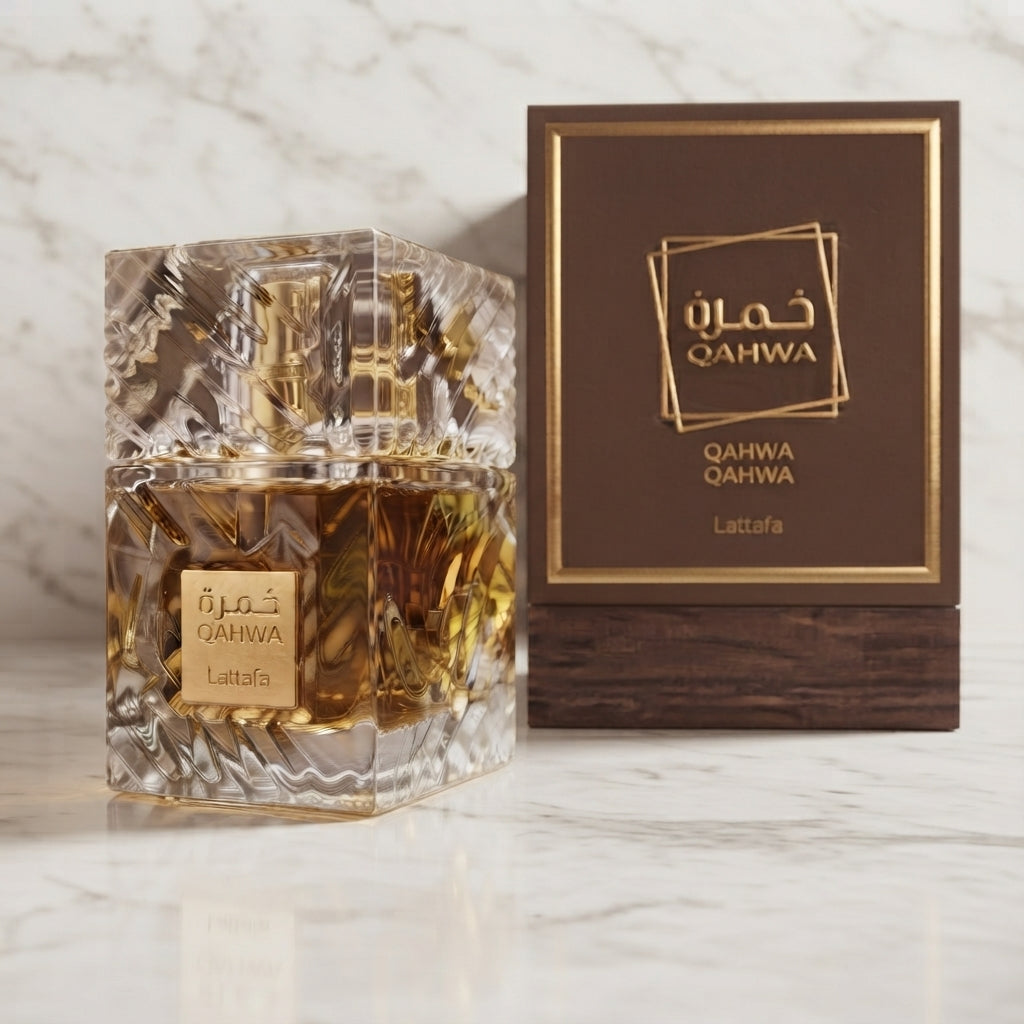 Lattafa Khamrah Qahwa Eau de Parfum - Luxury Fragrance Spray (100 ml / 3.4 Fl Oz) - Vezmora