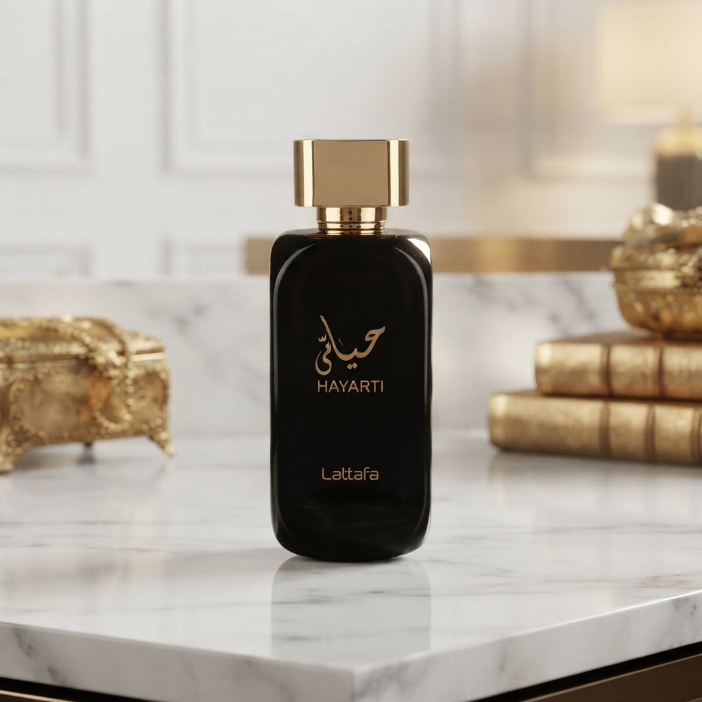 Lattafa Hayaati Hasarti Eau de Parfum - Luxury Fragrance Spray (100 ml / 3.4 Fl Oz) - Vezmora