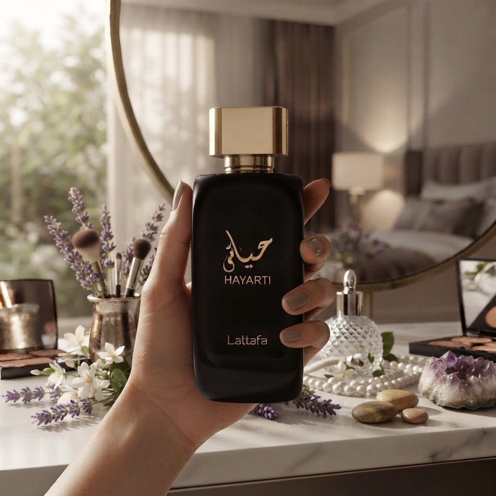 Lattafa Hayaati Hasarti Eau de Parfum - Luxury Fragrance Spray (100 ml / 3.4 Fl Oz) - Vezmora