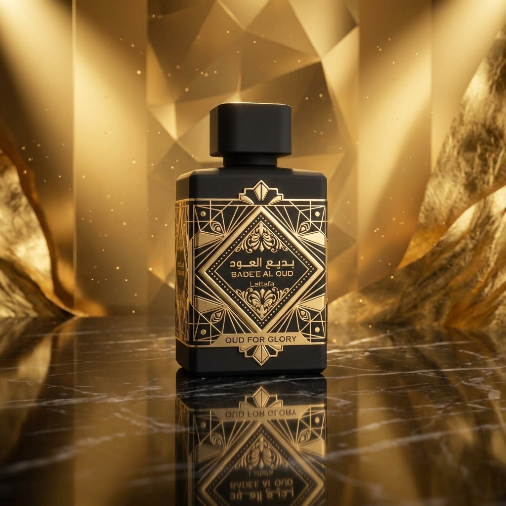 Lattafa Bade'e Al Oud Oud For Glory Eau de Parfum - Luxury Fragrance Spray (100 ml / 3.4 Fl Oz) - Vezmora