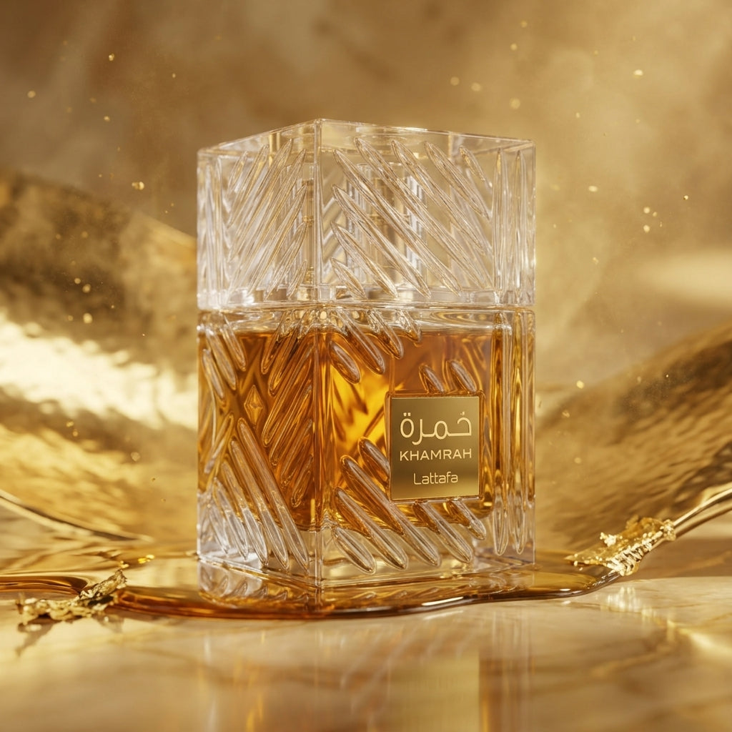 Lattafa Khamrah Dukhan Eau de Parfum - Luxury Fragrance Spray (100 ml / 3.4 Fl Oz) - Vezmora