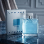 Azzaro Chrome Eau de Toilette - Luxury Fragrance Spray (100 ml / 3.4 Fl Oz) - Vezmora