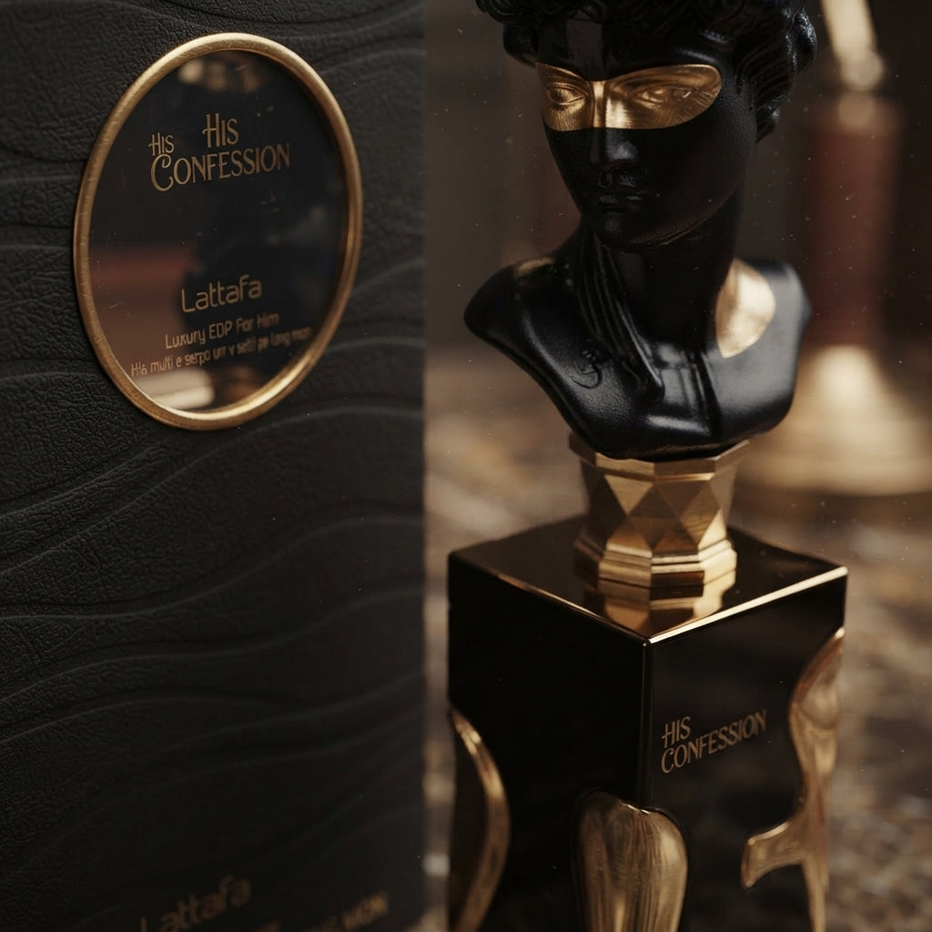Lattafa His Confession Eau de Parfum - Luxury Fragrance Spray (100 ml / 3.4 Fl Oz) - Vezmora
