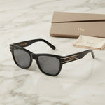 Vezmora Christian Dior Black Square Sunglasses with Branded Case Set - Vezmora