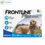Vezmora Frontline Plus Flea and Tick Treatment for Medium Dogs (23–44 lbs, 6 Doses) - Vezmora