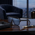 Vezmora Louis Vuitton Monogram Shield Sunglasses with Dark Lenses - Vezmora