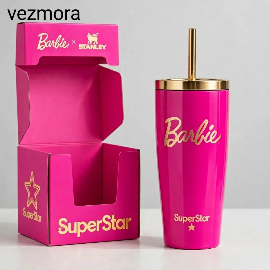 VEZmora Barbie x Stanley SuperStar Quencher H2.0 FlowState Tumbler