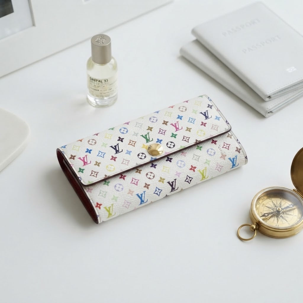 Vezmora Louis Vuitton Multicolore Monogram Canvas Sarah Long Wallet - Vezmora