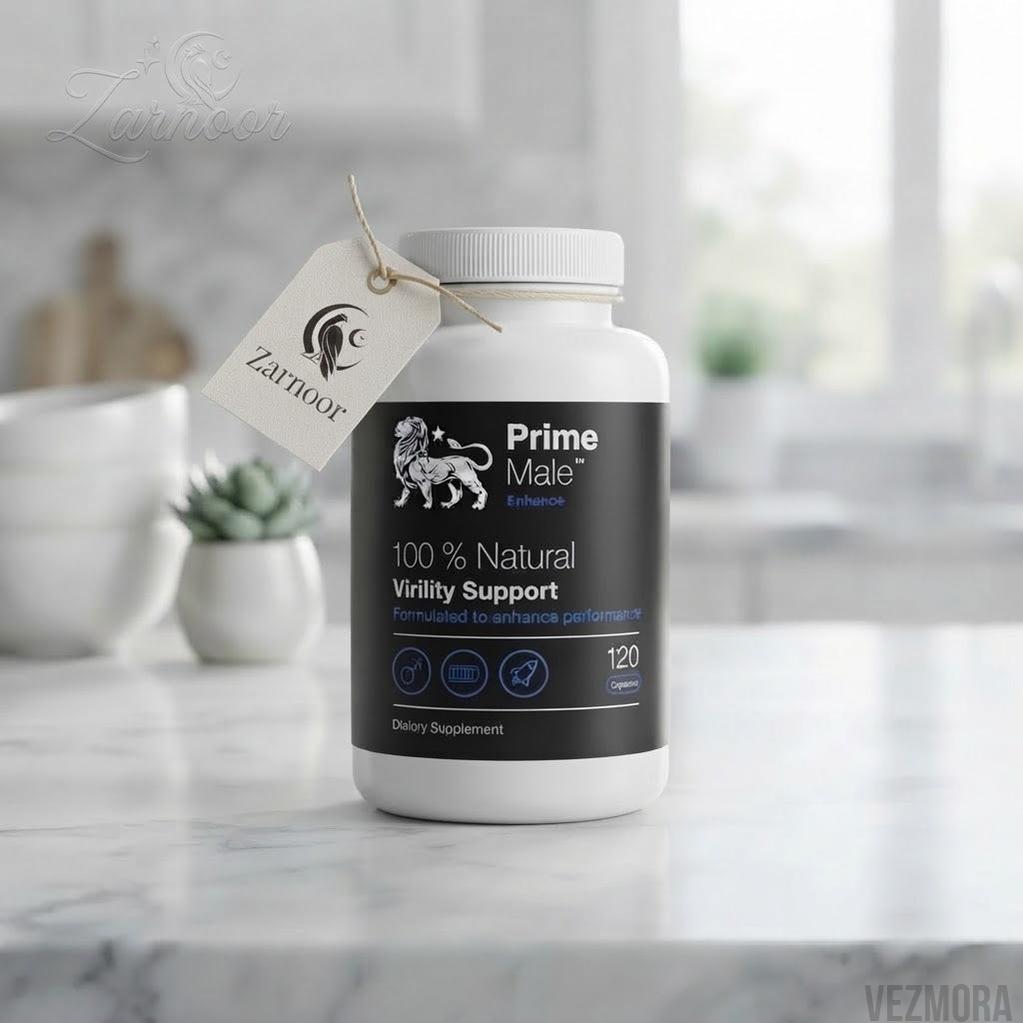 Vezmora Prime Male Enhance 100% Natural Virility Support Dietary Supplement - 120 Capsules - Vezmora