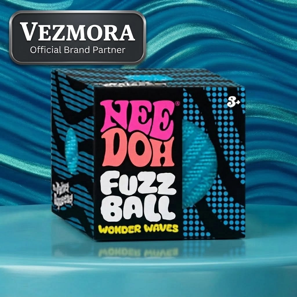 Vezmora NeeDoh Fuzz Ball Wonder Waves Tactile Fidget Toy