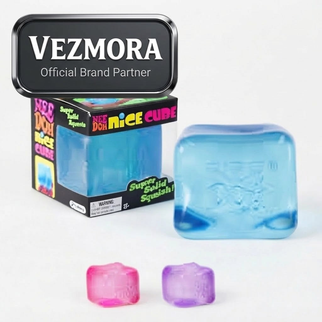 Vezmora NeeDoh Nice Cube Super Solid Squish Fidget Toy