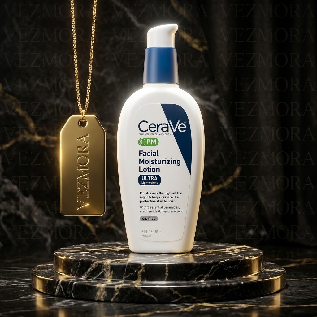 CeraVe PM Facial Moisturizing Lotion Ultra Lightweight – 189ml / 3 fl. oz. | VEZMORA Official Brand Partner