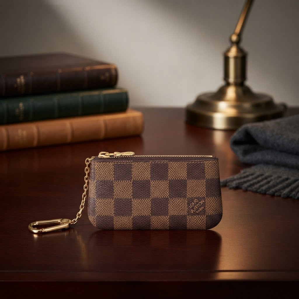 Vezmora Louis Vuitton Damier Ebene Canvas Key Pouch / Cles with Hook - Vezmora