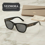 Vezmora Christian Dior Black Square Sunglasses with Branded Case Set
