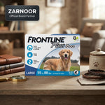 VEZmora Frontline Plus Flea and Tick Treatment for Large Dogs (55 to 88 lbs), 8 Doses