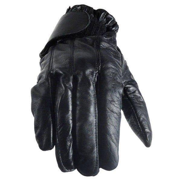 Vance GL2091 Mens Black Gel Palm Leather Driving Gloves