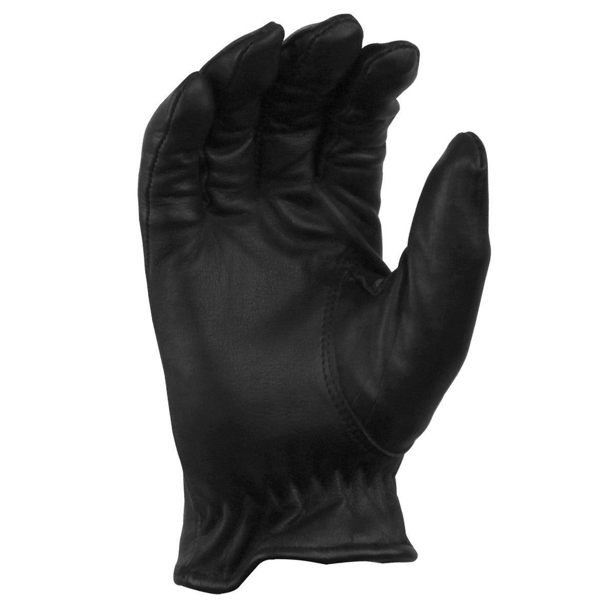 Vance GL2056 Mens Black Lined Biker Leather Motorcycle Riding Gloves