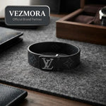 Vezmora Louis Vuitton Monogram Eclipse Canvas & Leather Bracelet