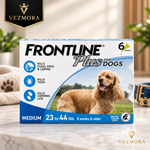 Vezmora Frontline Plus Flea and Tick Treatment for Medium Dogs (23–44 lbs, 6 Doses)