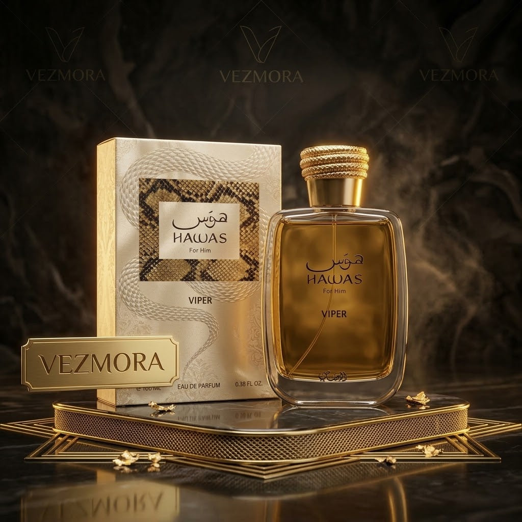 Rasasi Hawas Viper Eau de Parfum for Him – 100ml / 3.4 oz | VEZMORA Official Brand Partner