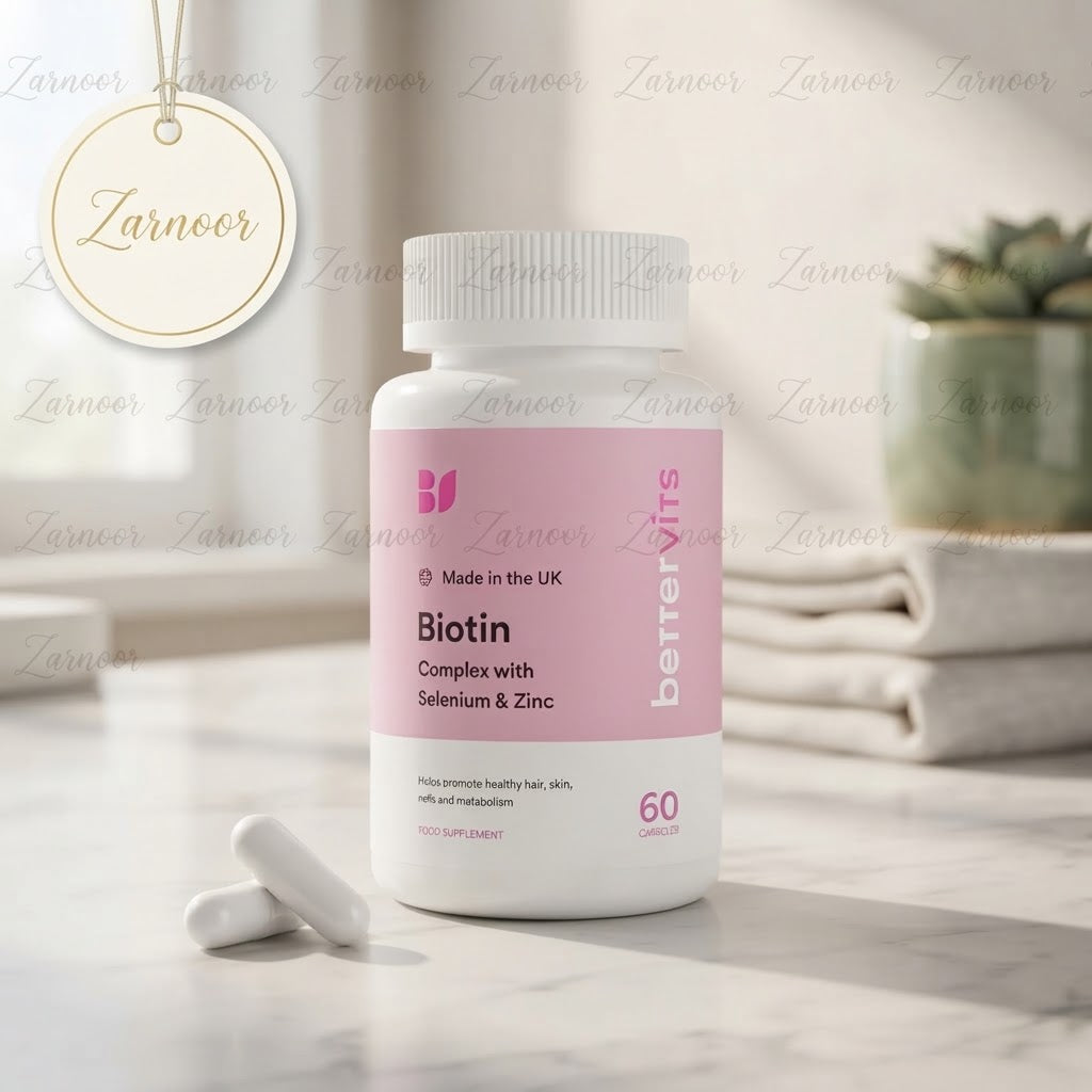 Vezmora BetterVits Biotin Complex with Selenium & Zinc Food Supplement - 60 Capsules - Vezmora