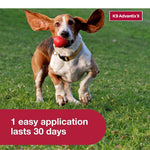 VEZmora K9 Advantix II Flea, Tick & Mosquito Treatment for Small Dogs (4-10 lbs) – 6 Doses